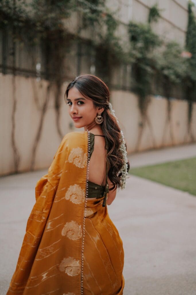 Nabha Natesh's Golden Festive Look image 1