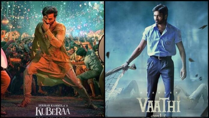 The film also has Nagarjuna in a crucial role. The film, Kuberaa, beats Vaathi/Sir's full run in just 5 days, and Dhanush sets a new record in Telugu States. The film became the biggest grosser for Dhanush and holds well on weekdays too. Kuberaa is all set to cross the 50 Cr mark in Telugu states in its 1st week itself. For 5 days, the Telugu version's gross will be close to 70 Cr, and the film is all set to enter the 100 Cr club.