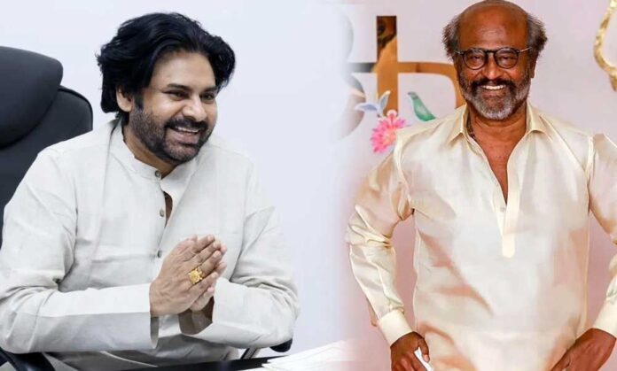 Superstar Rajinikanth has gone a step further, calling Pawan Kalyan a “Political Thoofan.” Pawan Kalyan's fans went wild with joy over the gesture. Pawan switched from acting to politics, leads the Jana Sena Party, and is now the Deputy Chief Minister of Andhra Pradesh. Pawan Kalyan sent his congrats to Rajinikanth in a press release on his party's official letterhead for hitting 50 years in the film industry and wished him all the best for 'Coolie.'