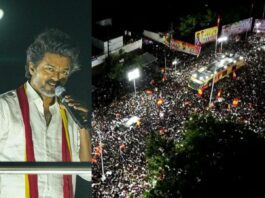 Vijay roadshow Tamil actor/leader Vijay roadshow created chaos