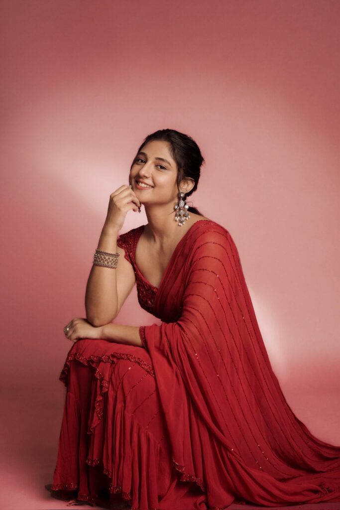 Mirai Girl Ritika Nayak Shines in Red image 1