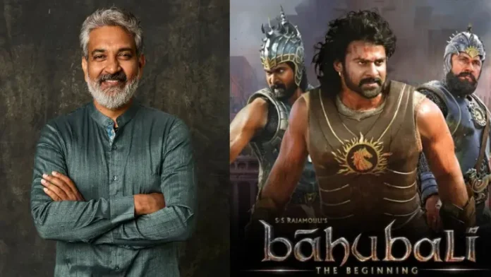 Rajamouli edits the combined version of Baahubali Baahubali: The Epic editing is in process A recent behind-the-scenes image shows Rajamouli and his creative team in a focused studio session. Surrounded by monitors, sketches, and animation tools, the team appears to be reviewing visual sequences and stage layouts.