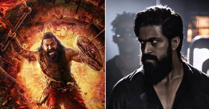 KGF 2 and Kantara Chapter 1 Collections difference There is a huge difference of 210 Cr between the collections of KGF Chapter 2 and Kantara Chapter 1, which is definitely not what anyone expected, and they thought that Rishab Shetty's film would give tough competition to the records of KGF Chapter 2.