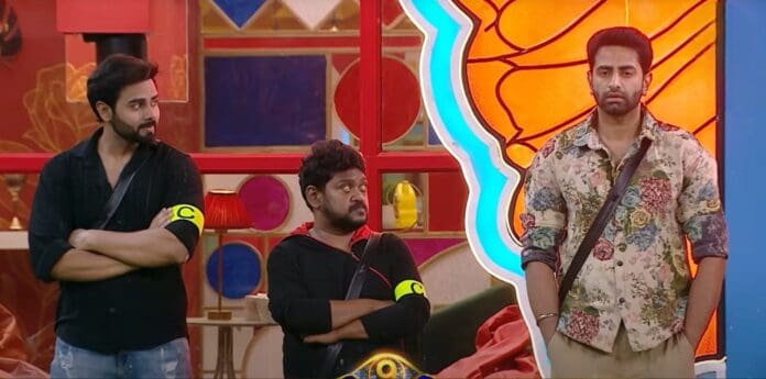 A total of six contestants entered the Bigg Boss house as firestorm wild card entries: Ramya Moksha, Srinivas Sai, Duvvada Madhuri, Nikhil Nair, Ayesha Zeenath, and Gaurav Gupta. Ayesha left the house due to health issues. Ramya, Madhuri, and Sai Srinivas are already eliminated. Nikhil and Gaurav are also eliminated in the 10th week of Bigg Boss Telugu 9.