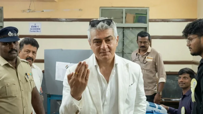 Ajith Casts his Vote Before 7 AM