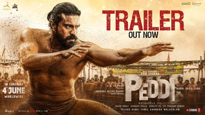Ram Charan excels in the trailer of Peddi.