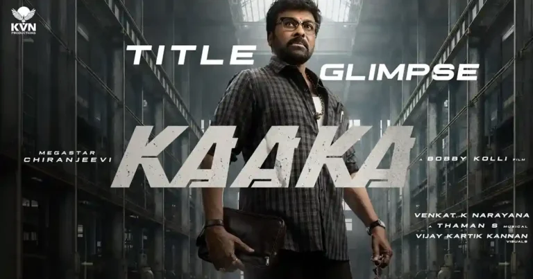 Chiranjeevi’s Mega 158 Titled Kaaka: Stylish Glimpse Out