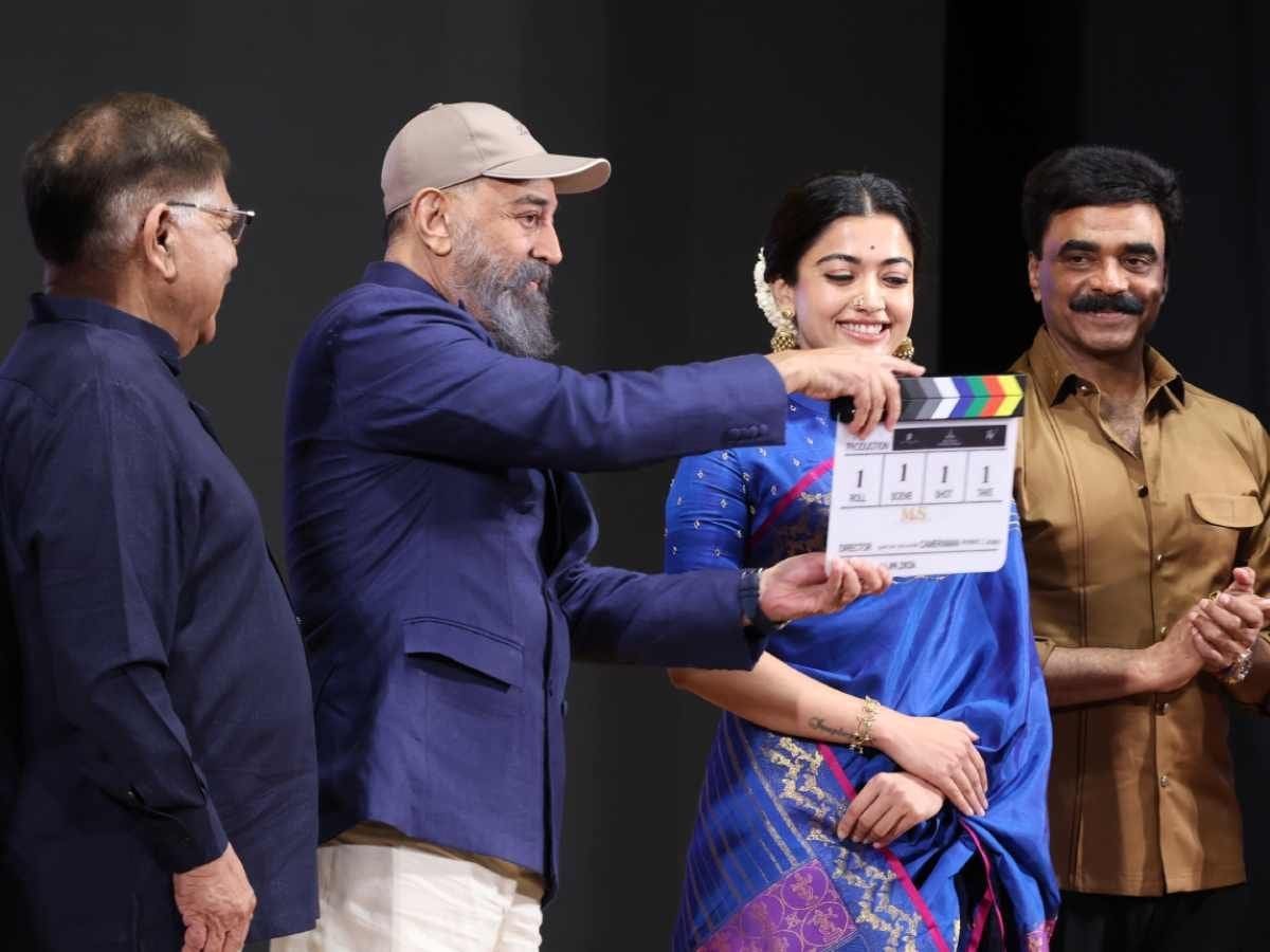 Kamal Haasan Claps Off MS Subbulakshmi Biopic, Rashmika’s Grand Launch in Chennai