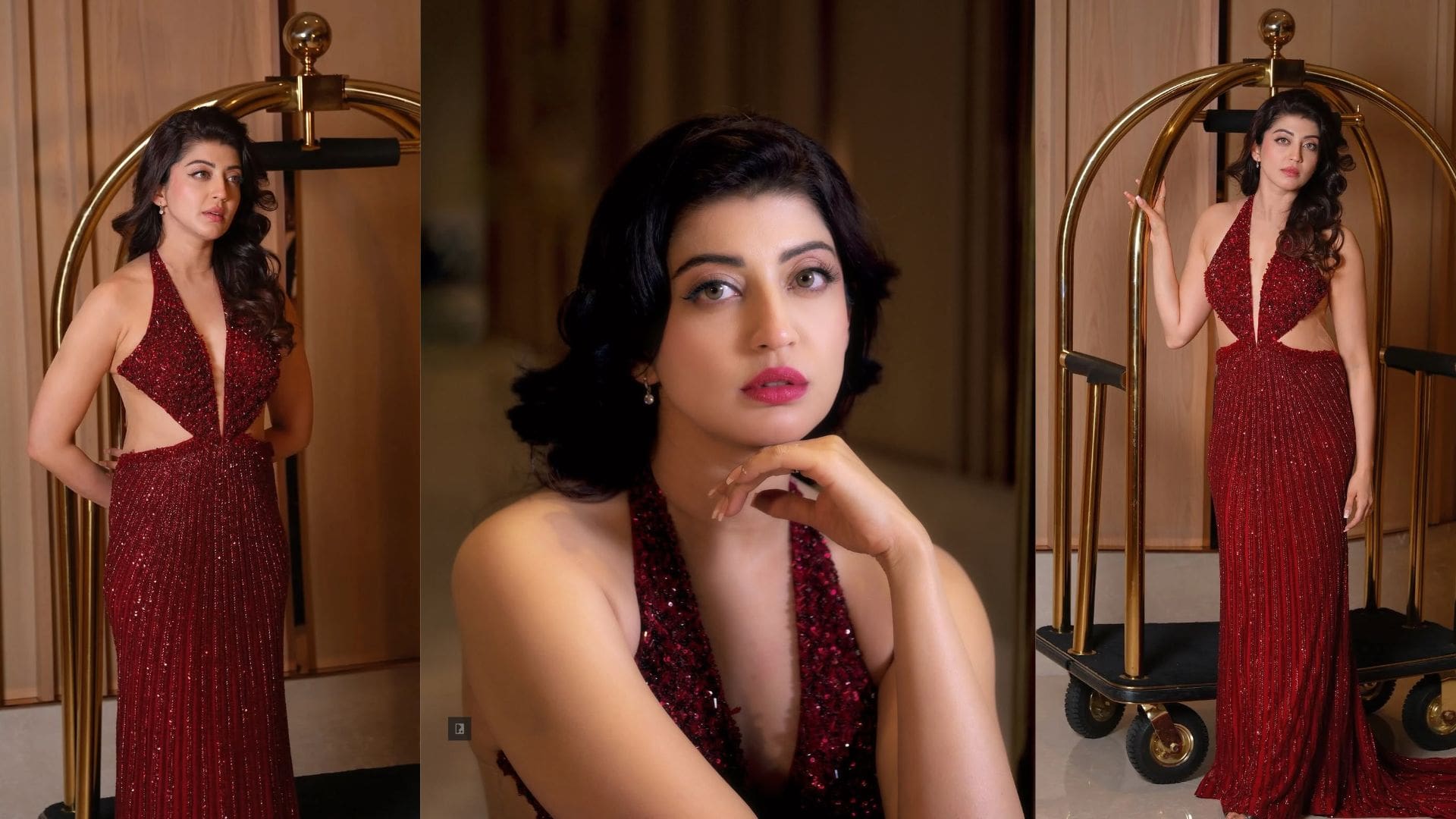 Pranitha Subhash Turns Heads In A Dazzling Red Look!