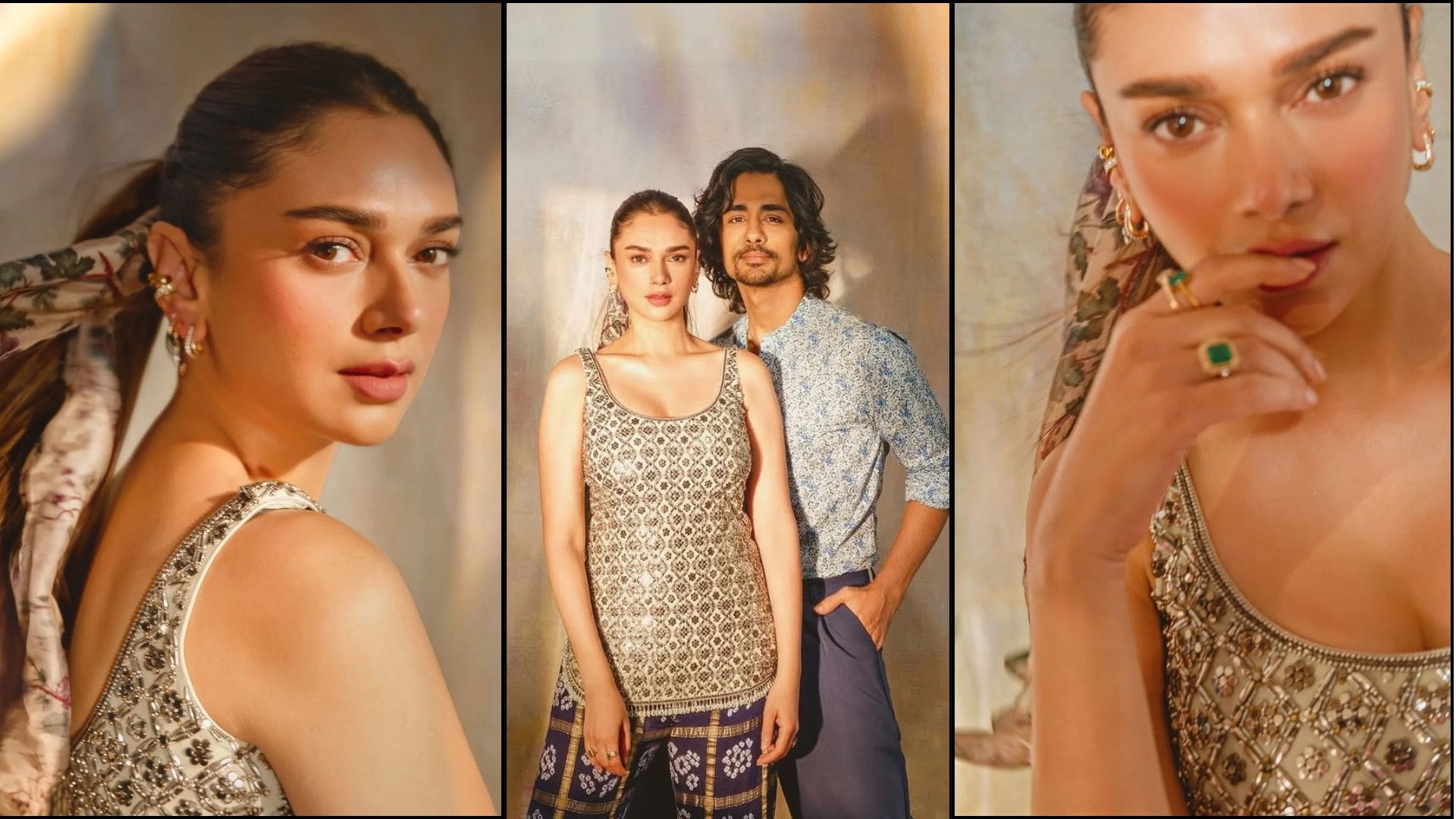 Aditi Rao Hydari Poses With Siddharth [HD Pics]